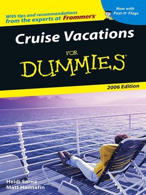 cover image of Cruise Vacations For Dummies 2006